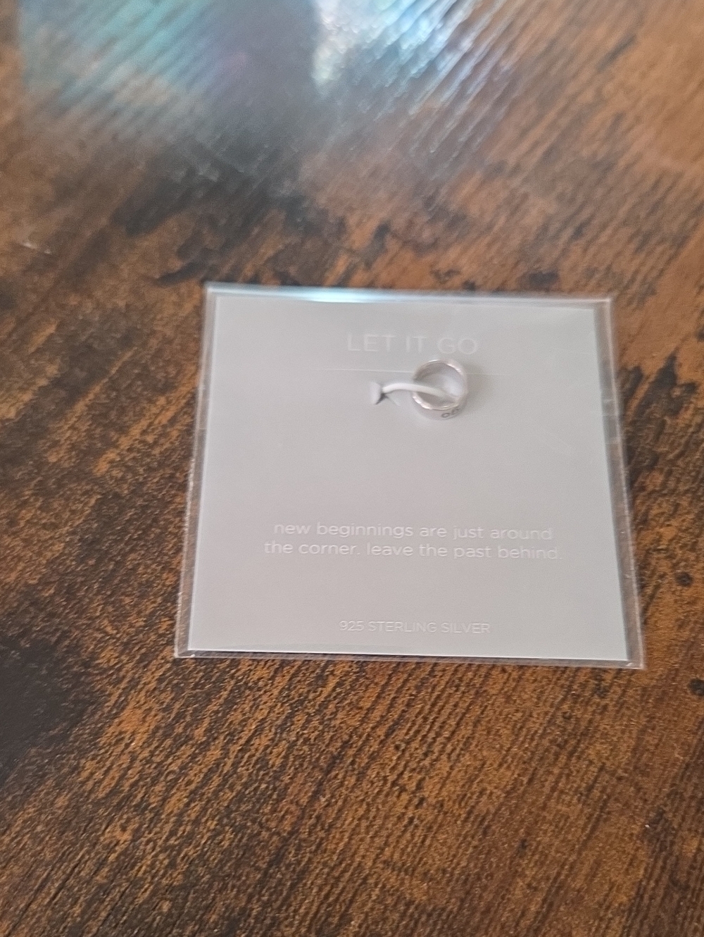 Origami Owl Silver 'Let It Go' CORE Memento Charm Pendant - CR1009